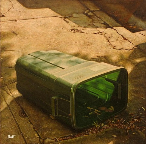 Justin Allen
Green Trashcan on Side, 2005
acrylic, 6 x 6 in.