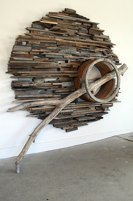 Paul Bowen
Drift Stack, 2009
wood, 84 x 94 x 20 in.