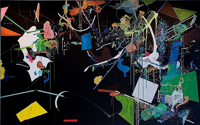 Cecile Brigand
Nuit a la ronde, 2008
mixed media on canvas, 126 x 71 in.