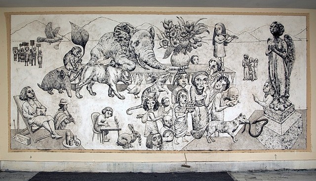 Erica Daborn
Funeral for the Last Elephant, 2011
Charcoal on Canvas, 70/ x 154/ in.
