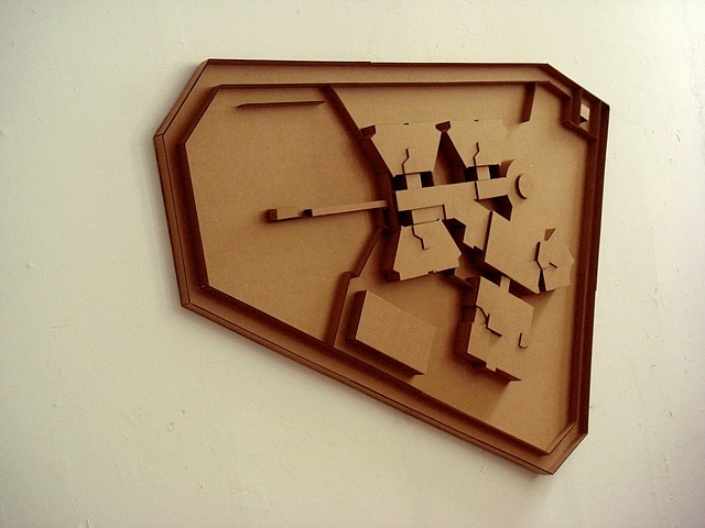 Michael Ashkin
Plaza (No. 1), 2009
cardboard, 39 1/2 x 13 x 13 in.