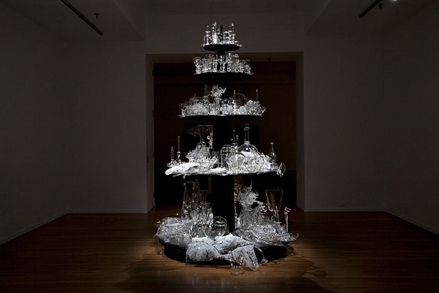 Beth Lipman
Bride, 2010
glass, wood, paint and glue, 120 x 90 x 90 in.