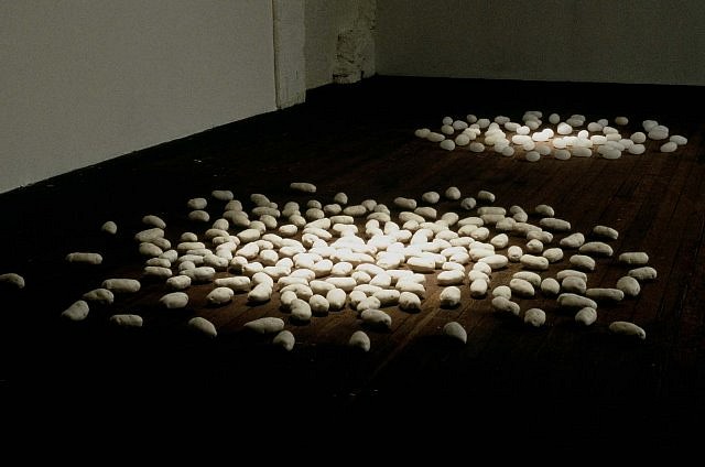Yuki Nakamura
Dirt, 1998
porcelain, paraffin, 2.5 x 72 x 72 inches2.5 x 36 x 36 inches