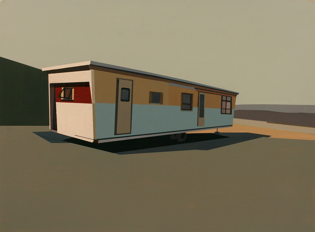 Mark Bradley-Shoup
Dwelling in Phlox Blue Sky, 2011
oil on paper, 29 1/2 x 22 in.