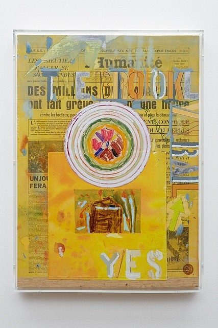 Phong Bui
Yes, 2011
gouache, watercolor, oil crayon, white-out, with collage element, 15 x 22 1/2 in.