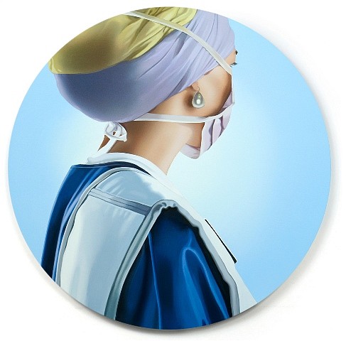 Tania Blanco
Nurse with a Pearl Earring, 2010
acrylic on wood, 65 x 65 cm