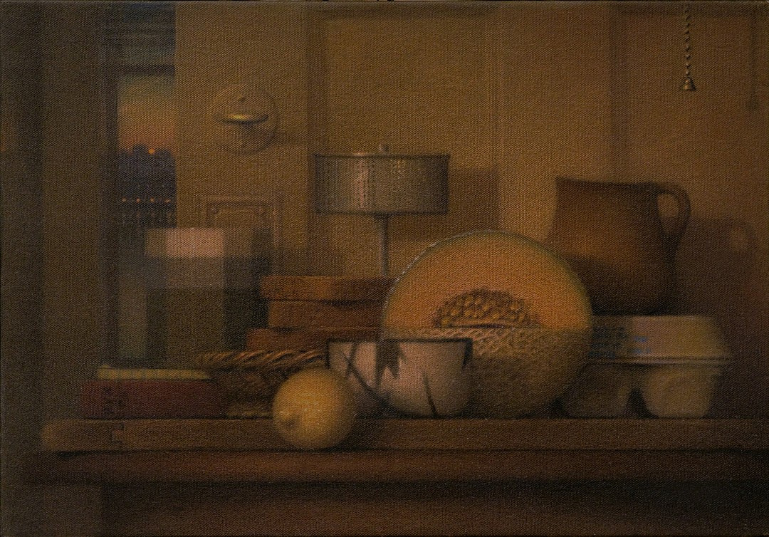 Robert Kogge
Still Life with Opened Door, 2005
colored pencil, ink wash on canvas, 14 x 20 in.