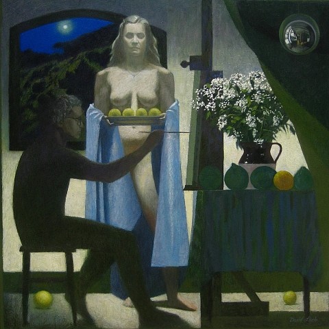 David Loeb
Blue Moon Muse, 2010
oil on canvas, 48 x 48 in.