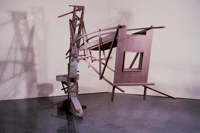 William Brayton
Crane, 1987
wood, steel, concrete, 60 x 108 x 16 in.
