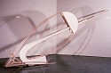 William Brayton, Slingshot
1987, wood, clay, steel, concrete