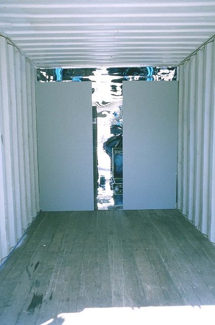 Lisa Bateman
2001
mixed media, carved glass, mirrors
entrance to container project