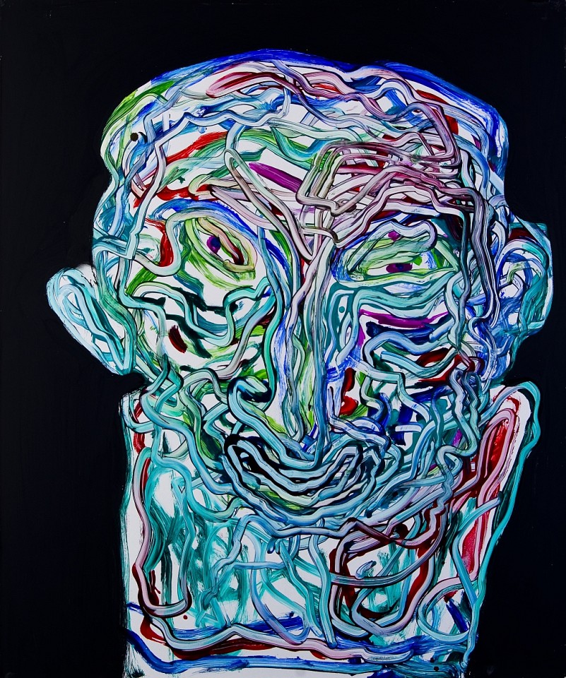 Petr Jedlicka
Head, 2012
combined technique on hardboard, 95 x 80 cm