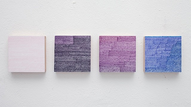 Lindsey Landfried
Color Acting, 2013
gouache and acrylic on board, 6 x 27 x 1 1/5 in.