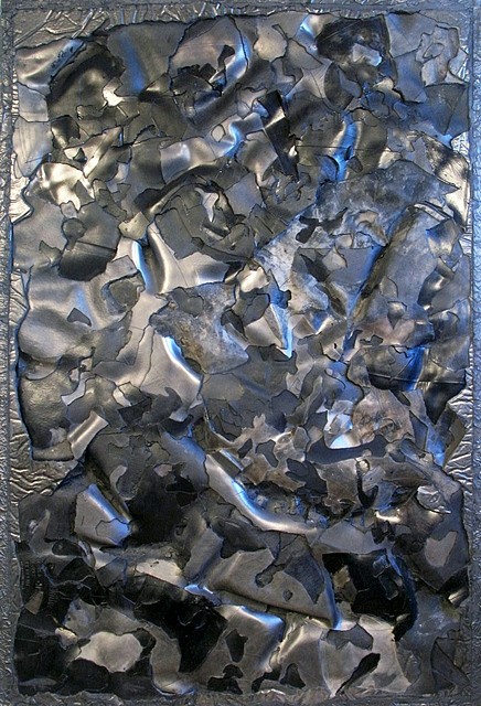 James Sansing
SHANK3, 2012
cement, graphite, coal, powdered pigments, 55 x 47 x 3 in.