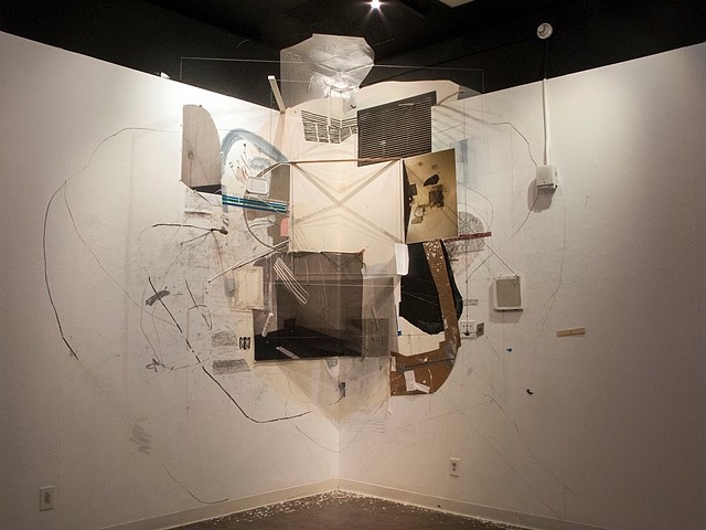 Gregory Bae
0o #2, 2012
mixed media installation in a corner, 132 x 156 x 132 in.