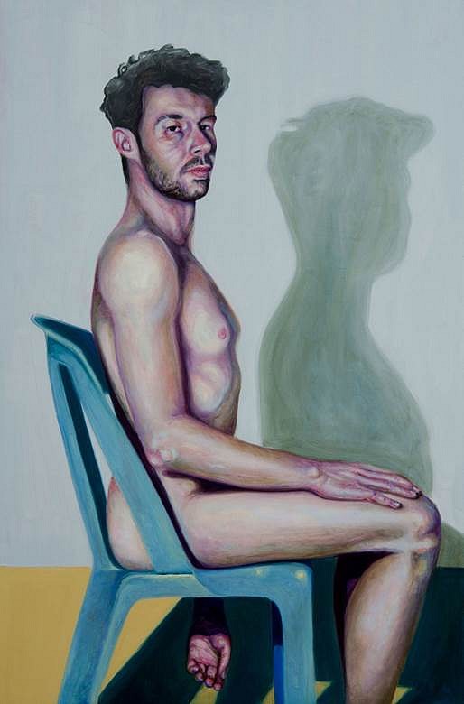 Stas Korolov
Self-Portrait, 2014
oil on wood, 48 x 31 3/8 in.