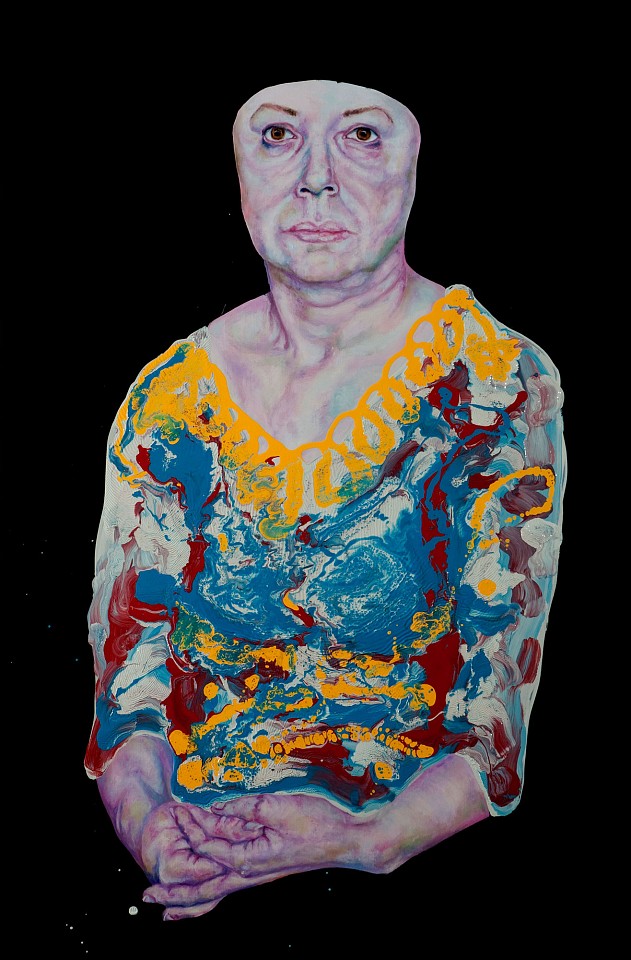 Stas Korolov
Mother, 2011
oil and industrial paint on wood, 35 3/8 x 23 1/2 in.