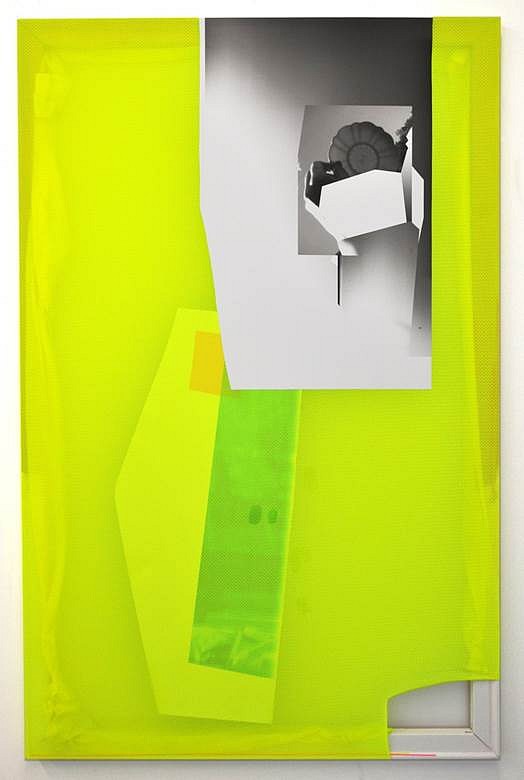 Jude Broughan
Neon Rendering, 2014
archival inkjet print on scrim vinyl, polyester, stretchers, gesso, gel medium, acrylic paint, acrylic rods, 66 x 42 in.