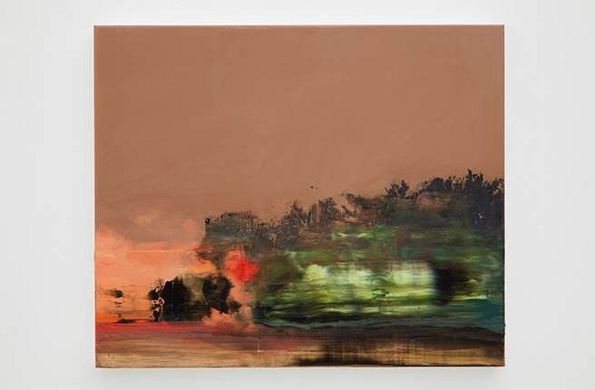 Whitney Bedford
Veuve Landscape, 2012
ink and oil on panel, 15 x 18 x 1 3/4 in.