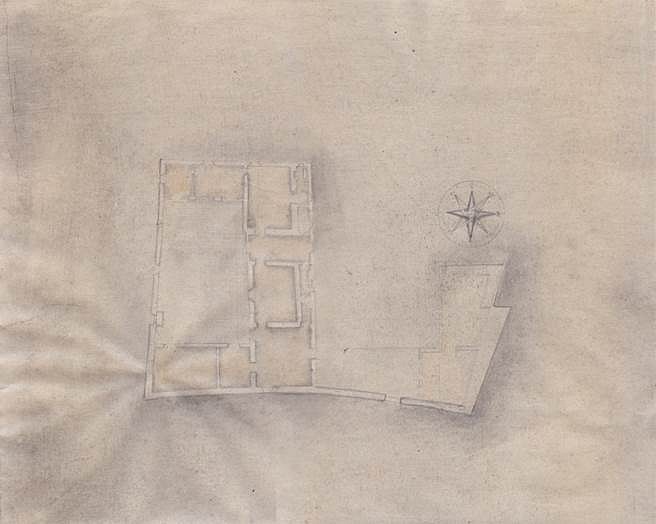 Naho Taruishi
House of Galileo Galilei, 2014
graphite and colored pencil on Gampi paper, 14 1/2 x 12 in.
