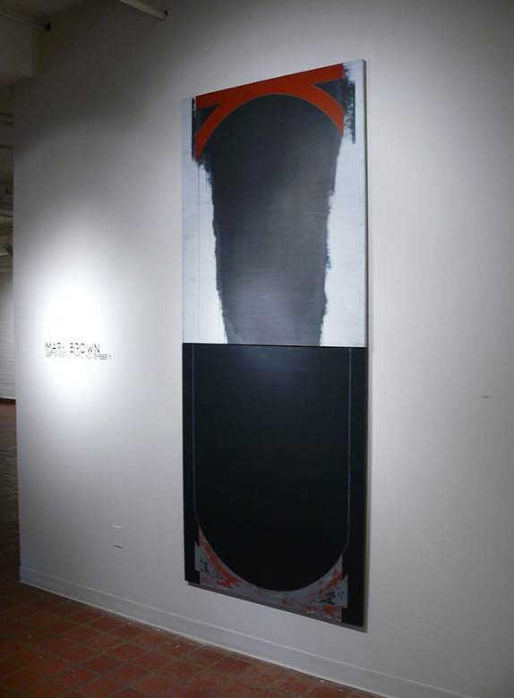 Mark Brown
October Red (installation view), 2014
oil on panels, Variable upon installation