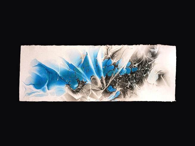 Ryosaku Kotaka
Untitled, 2008
Sumi ink, mineral pigment and water-based acrylic on washi, 23 x 63 in.
