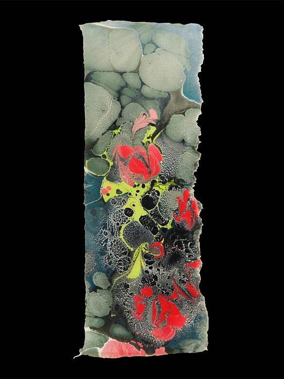 Ryosaku Kotaka
Untitled, 2009
mineral pigment and water-based acrylic on washi, 15 x 6 in.