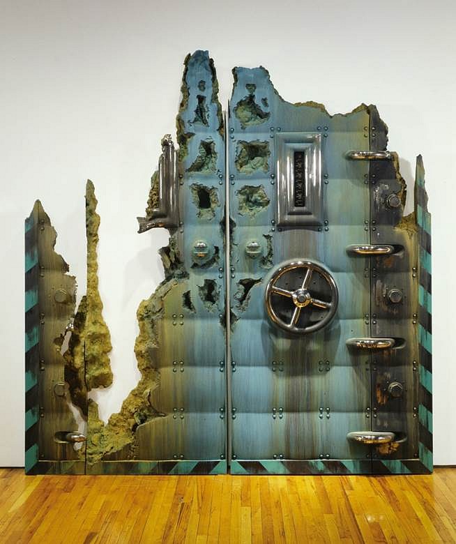 Steven Montgomery
Re-Entrance #2, 2010
painted, glazed ceramic, 114 x 129 x 11 in.