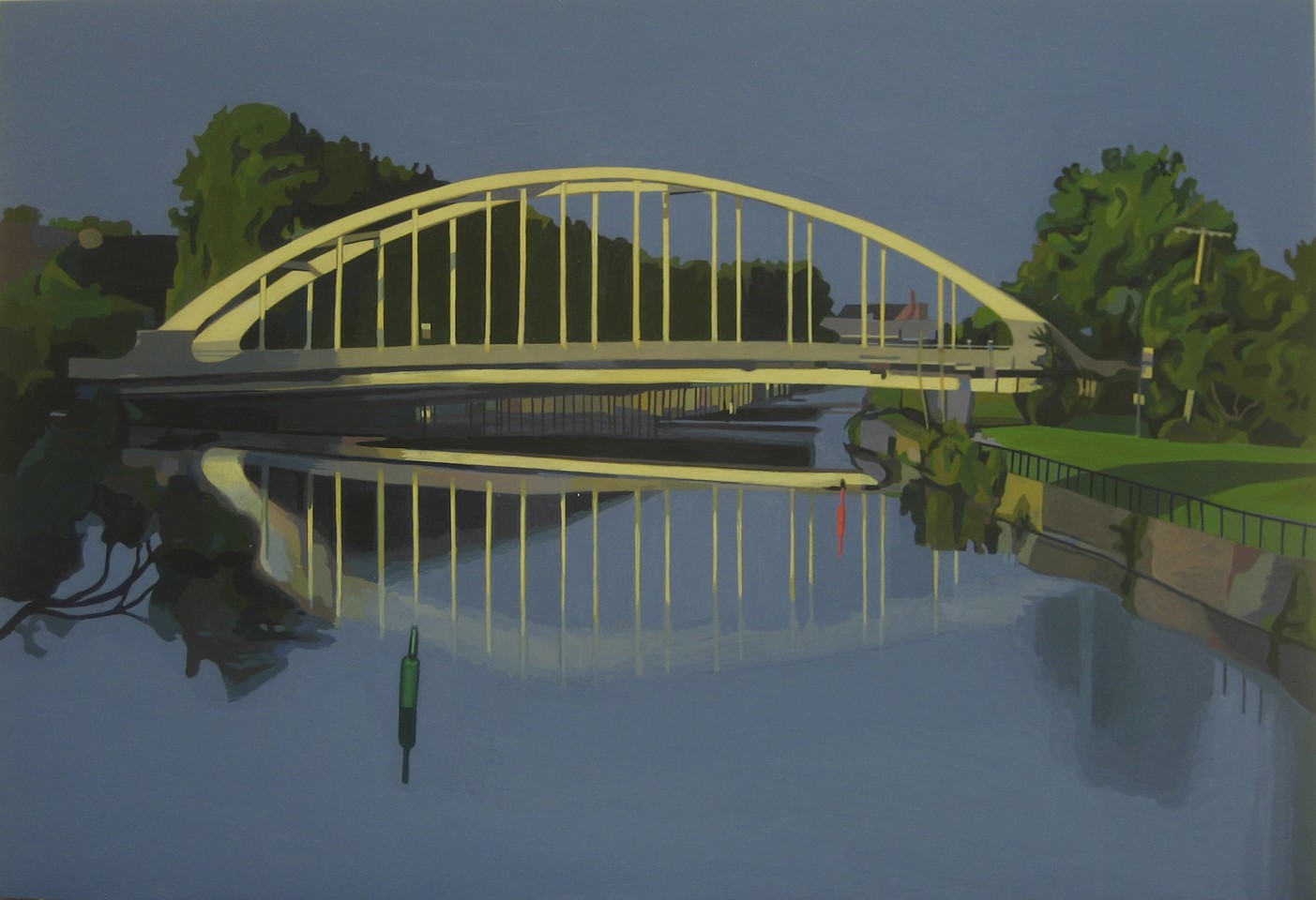 Michael Merrill
Bridge, 2013
Flashe/panel, 13 1/2 x 19 in.