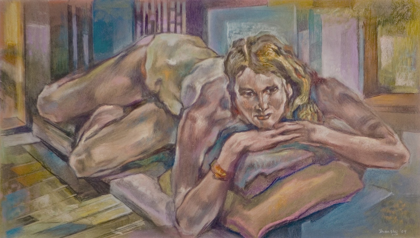 Eric Bransby
Reclining Figure, 2004
pastel on paper, 12 x 21 1/2 in.