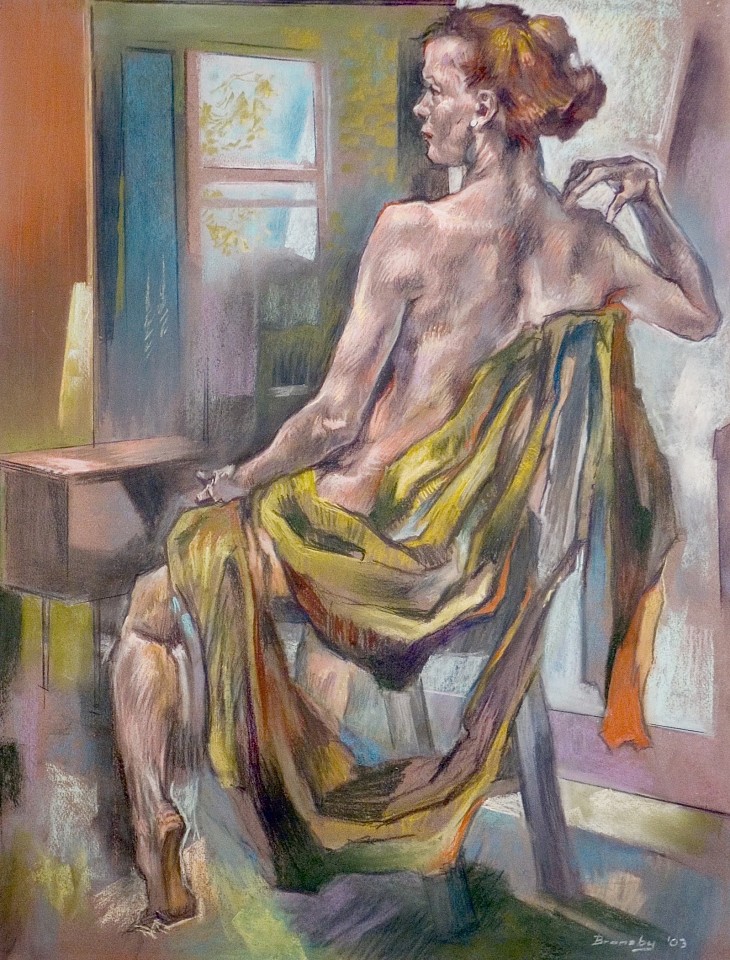 Eric Bransby
The Golden Drape, 2003
pastel on paper, 24 x 19 in.
