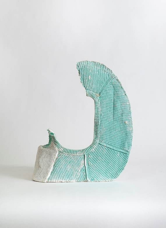 Jennifer Paige Cohen
Pale Green Arm and Shield, 2014
shirt, plaster, lime plaster, 21 1/4 x 17 x 10 in.