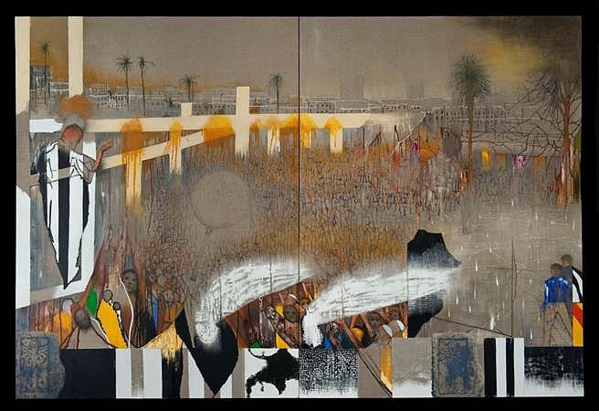 Irving Petlin
Gaza Guernica, 2007
oil on linen, 165 x 270 cm