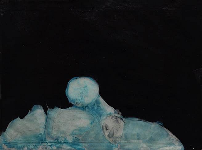 Lloyd Durling
Reclining Head, 2015
Oil on glassine, 4 x 6 in.