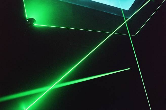 Ana Knezevic
Radio Light, 2006
lasers, LED lights, sound, 4,000 square foot space