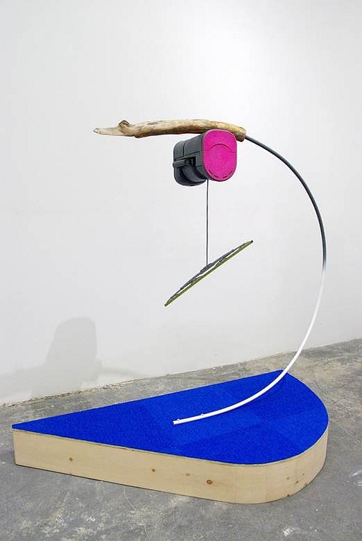 Ian Pedigo
Soon as with the Other, 2015
Wood, plastic, acrylic paint, metal, textile, rubber, 66 x 66 x 30 3/4 in.