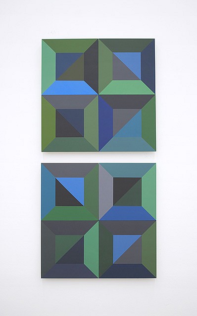 Brendan Lott
Two x Two x Six x Two, 2015
Acrylic on eight individual wood panels, 68 x 32 in.