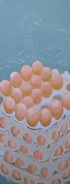 Virginia Randolph Bueide
Egg Stack, 2010-11
acrylic on canvas, 12 x 30 in.