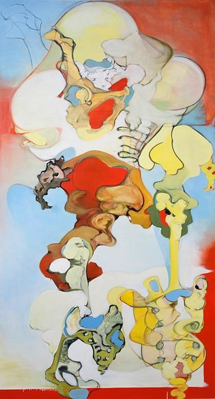 Elizabeth Riggle
Overture, for Bob and Ray, 2013
oil on canvas, 99 x 54 in.