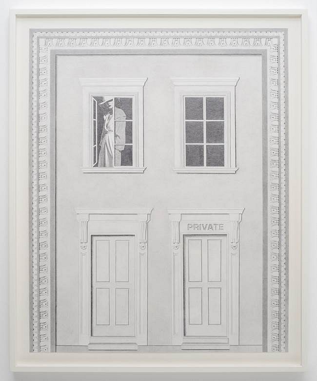 Milano Chow
Exterior (Figure 3), 2016
graphite, ink, Flashe, and photo transfer on paper, 24 1/2 x 19 1/2 in.