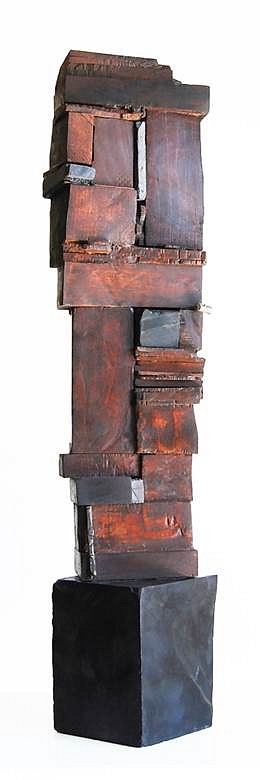 Paul Pavia
Red Rock, 2016
wood, marble, bronze, stainless, 21 x 4 x 3 1/2 in.