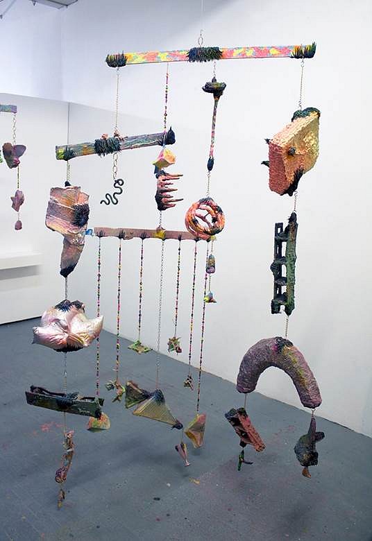Ben Pederson
Caligula Would Have Blushed, 2015
mobile made from sculpture remnants, 7 1/2 x 5 1/2 x 3 1/2 feet