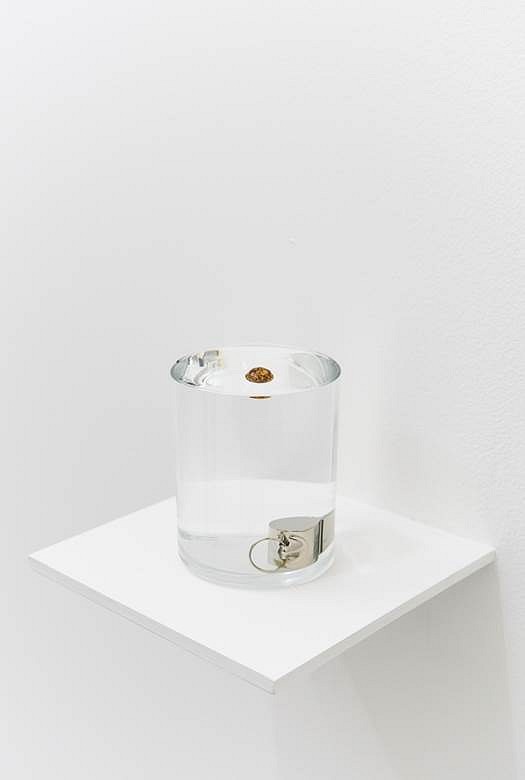 Zarouhie Abdalian
Buoy, 2014
whistle, cork ball, glass, water, 3 5/8 x 2 7/8 in.