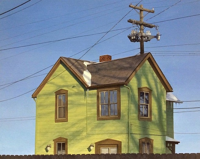 Christopher Burk
Connected - Columbus, Harrison West I, 2015
oil on panel, 8 x 10 in.
