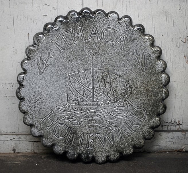 John Kindness
Ship's Biscuit, 2015
vitreous enamel on cast iron, 24 inches diameter
