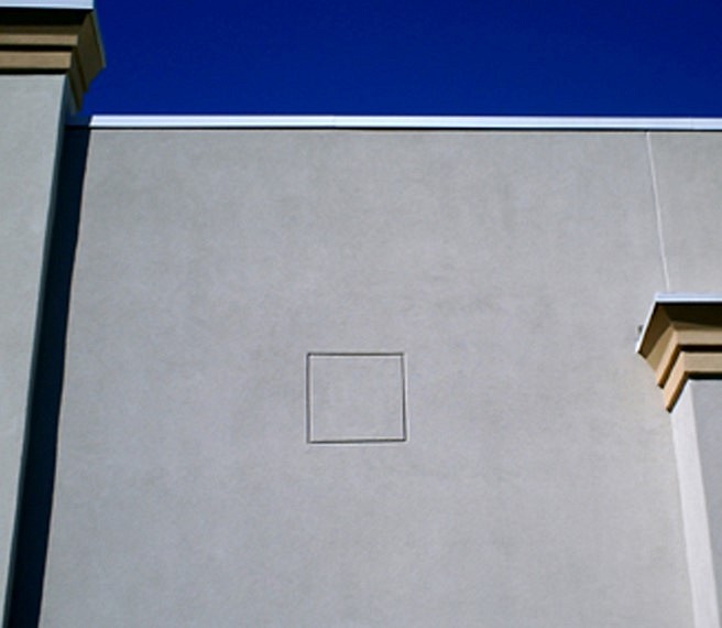 Michael Bramwell
Untitled (Building No. 16), 2014
new genre public art, abandoned building, incised concrete, 16 x 16 in.