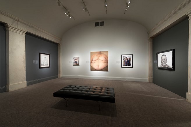 Clarity Haynes
Janie (installation view: The Outwin 2016: American Portraiture Today, The National Portrait Gallery, Washington, DC), 2014
oil on linen, 62 x 58 in.