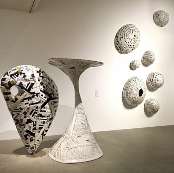 Ann Weber -&nbsp;Personages, Santa Monica (installation Los Angeles Municipal Art Gallery)
and Seven Moons