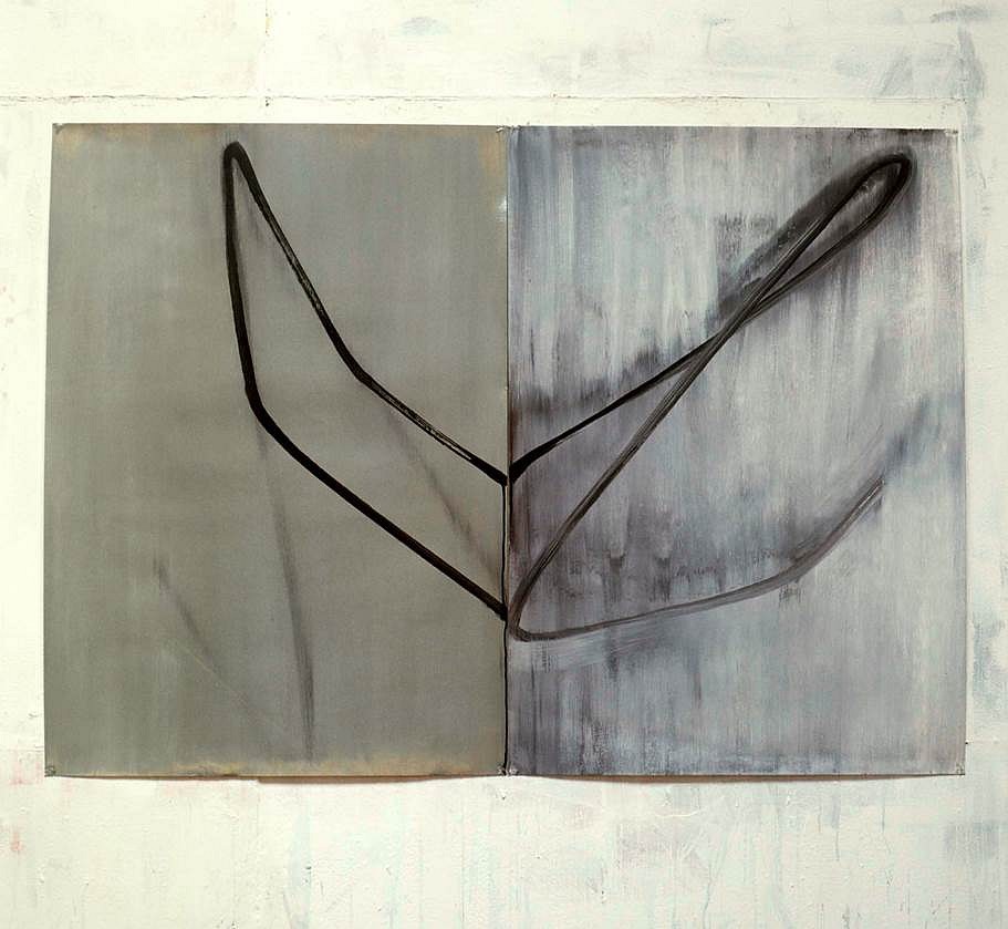 Andrea Scrima
Untitled, 1986
oil on paper, 140 x 70 cm