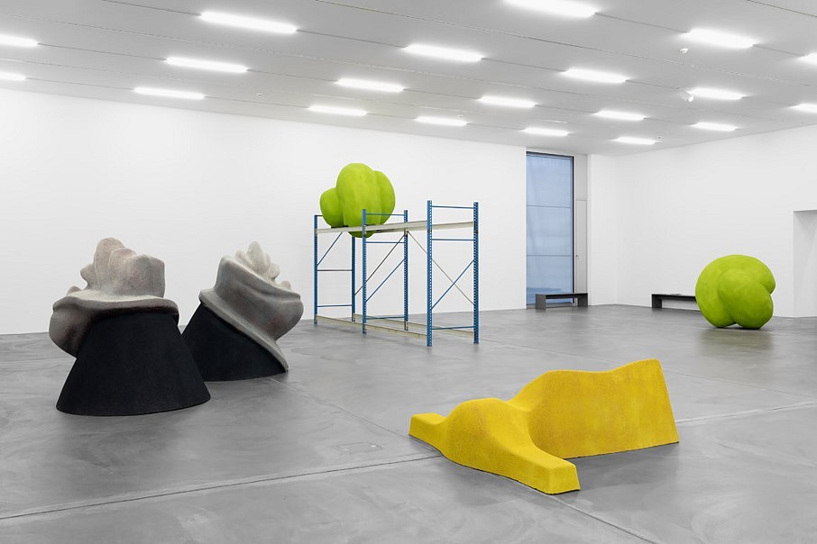 Lena Henke
An Idea Of Late German Sculpture: To The People Of New York, 2018 (installation view), 2018
cast fiberglass steel sculptures flocked with tennis court rubber, 6 x 6 feet to 6 x 10 feet